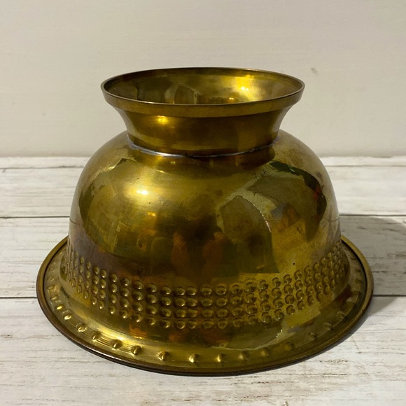 Vintage Brass Footed Bowl - Picture 4 of 5
